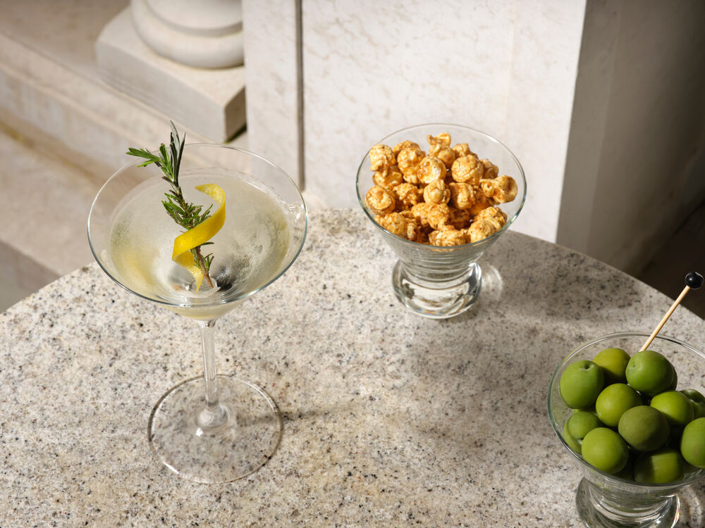Martini served in The Drawing Room