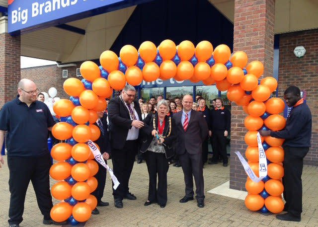 B&M Stores Aberystwyth store opening.