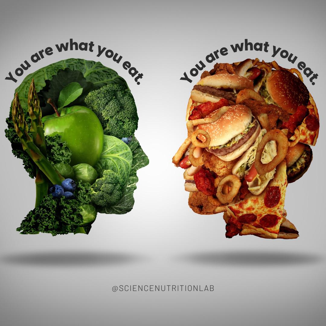 You are NOT you are what you eat. You are what your body can process what you eat. Think fresh fruits vegetables nuts, seeds, healthy fats, and plant and animal lean proteins. Compare with frozen food, deep fried food ready-to-eat foods, and fast foods. Which do you think will slowly poison you?â ï¸