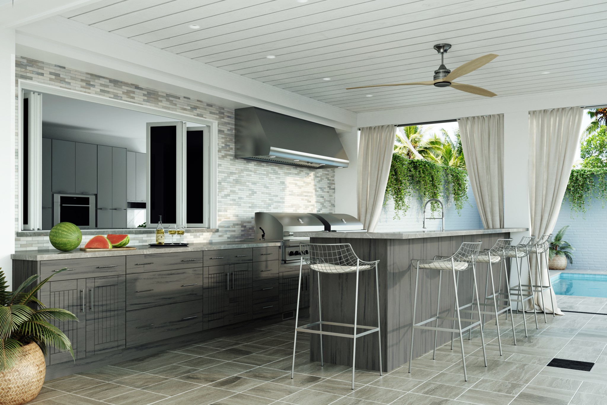 Outdoor kitchens are always in season in Florida!