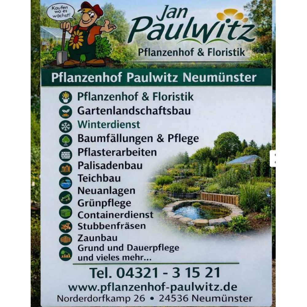 Paulwitz Pflanzenhof & Floristik, Norderdorfkamp 26 in Neumünster