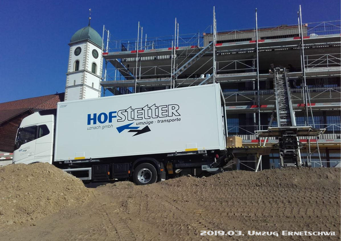 Bilder Hofstetter Uznach GmbH, Umzüge Transporte