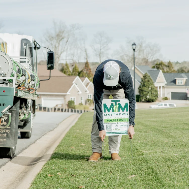 Matthews Turf Management sign