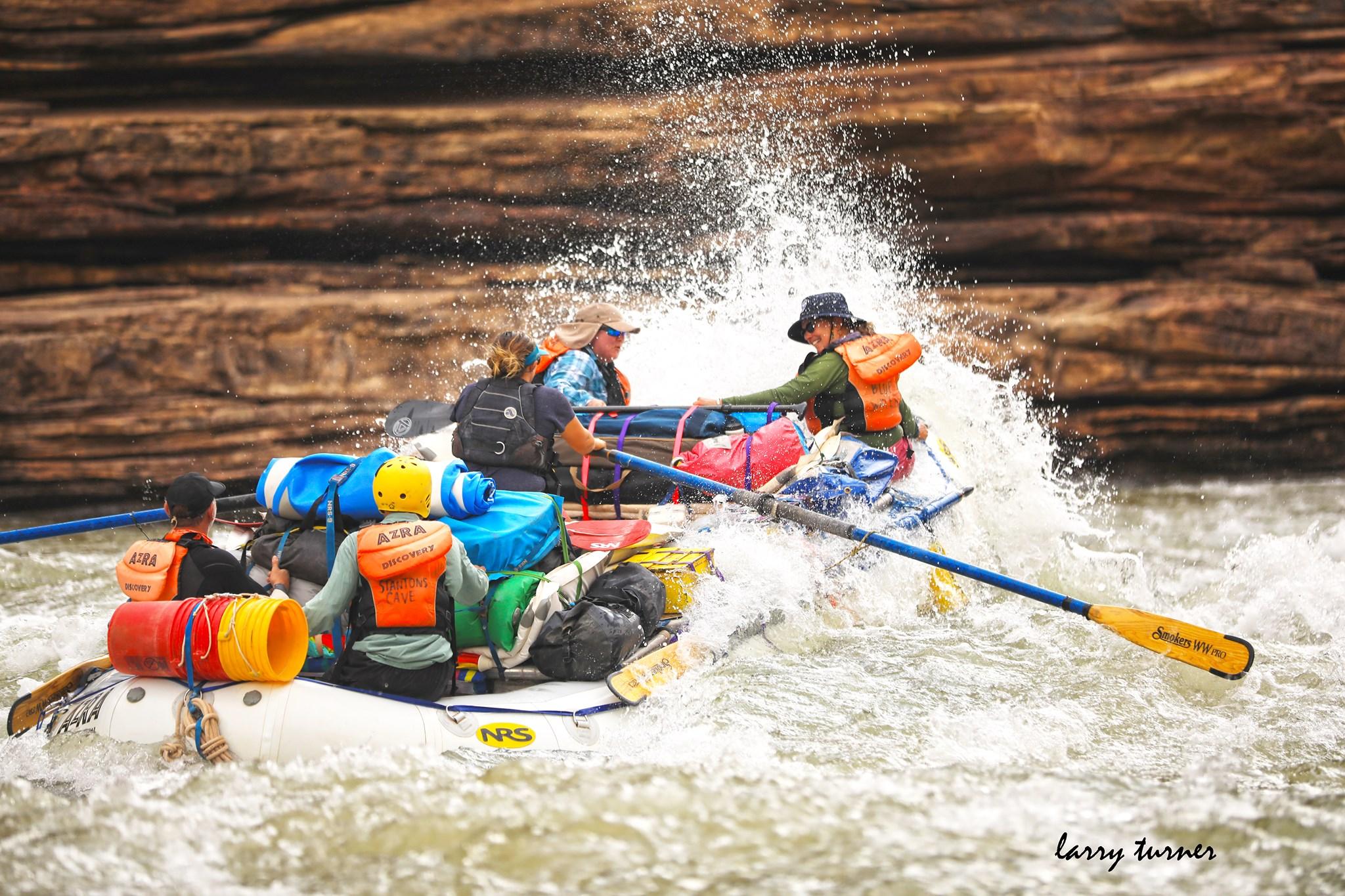 Join a participatory adventure where you become part of the crew and power the raft.