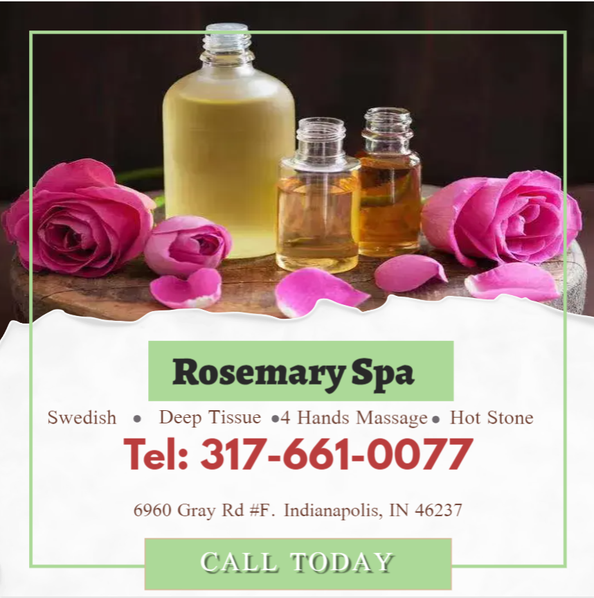 Rosemary Spa Relaxation massage is non-medical legal massage. Combining ancient Acupressure, Reflexology on hands and feet, 
and full area massage also known as Swedish Massage. We incorporate Hot Stones, and Hot Oil massage. 
There are many Massage benefits.