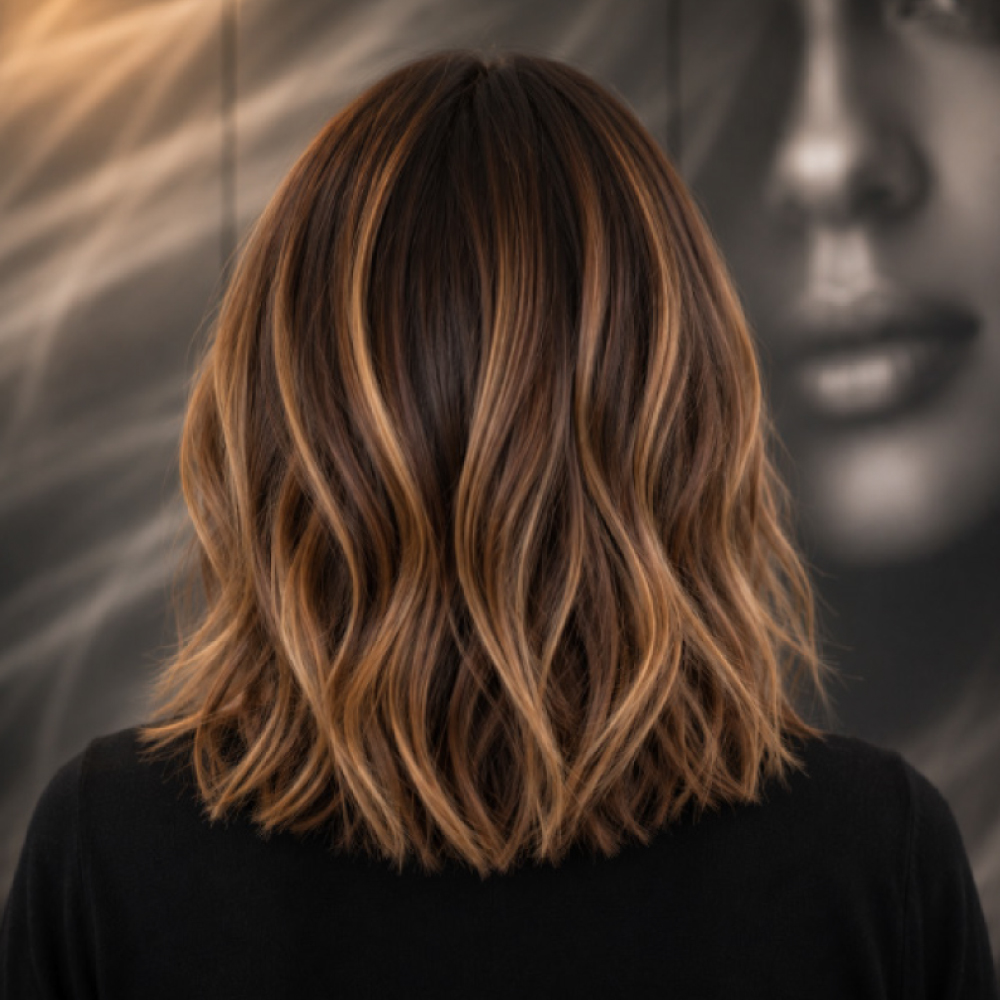 Custom balayage by the expert color specialists at Avissa Salon in Ann Arbor. Hand-painted highlight 