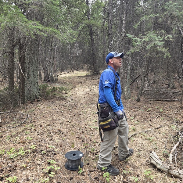 Invisible Fence® installation in progress in Kit Carson County, CO