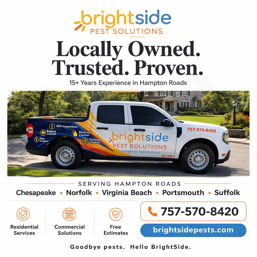 BrightSide Pest Solution is Locally Owned. Trusted. Proven.