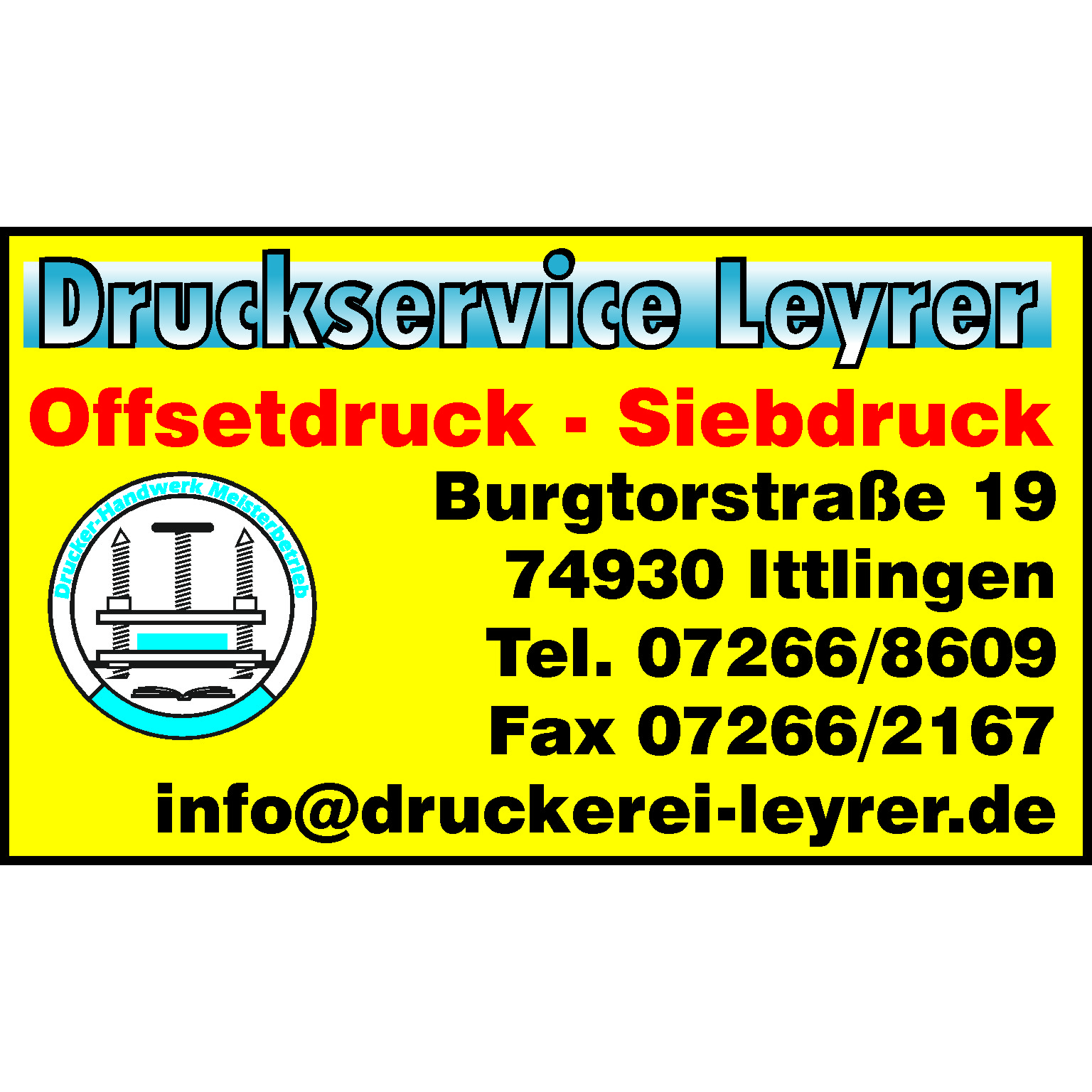 Logo Druckservice Leyrer