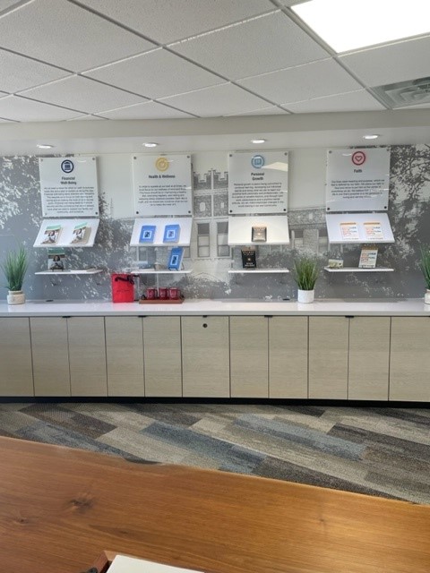 First United Bank - OKC South Western - interior customer refreshment area