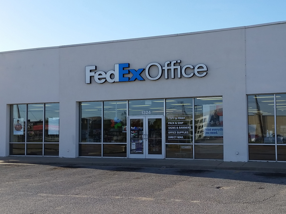 Exterior photo of FedEx Office location at 1324 E 71st St\t Print quickly and easily in the self-service area at the FedEx Office location 1324 E 71st St from email, USB, or the cloud\t FedEx Office Print & Go near 1324 E 71st St\t Shipping boxes and packing services available at FedEx Office 1324 E 71st St\t Get banners, signs, posters and prints at FedEx Office 1324 E 71st St\t Full service printing and packing at FedEx Office 1324 E 71st St\t Drop off FedEx packages near 1324 E 71st St\t FedEx shipping near 1324 E 71st St