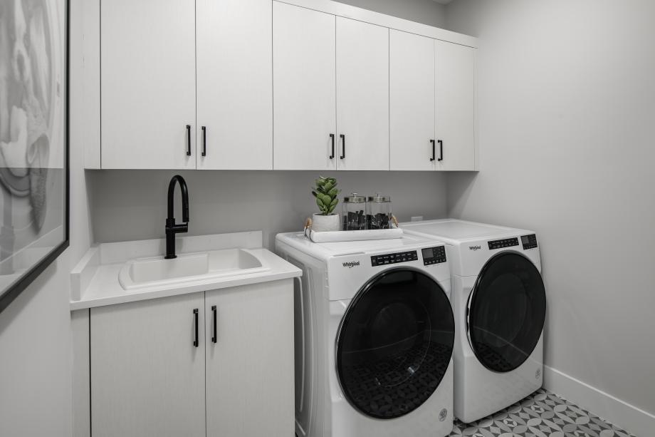Convenient bedroom-level laundry