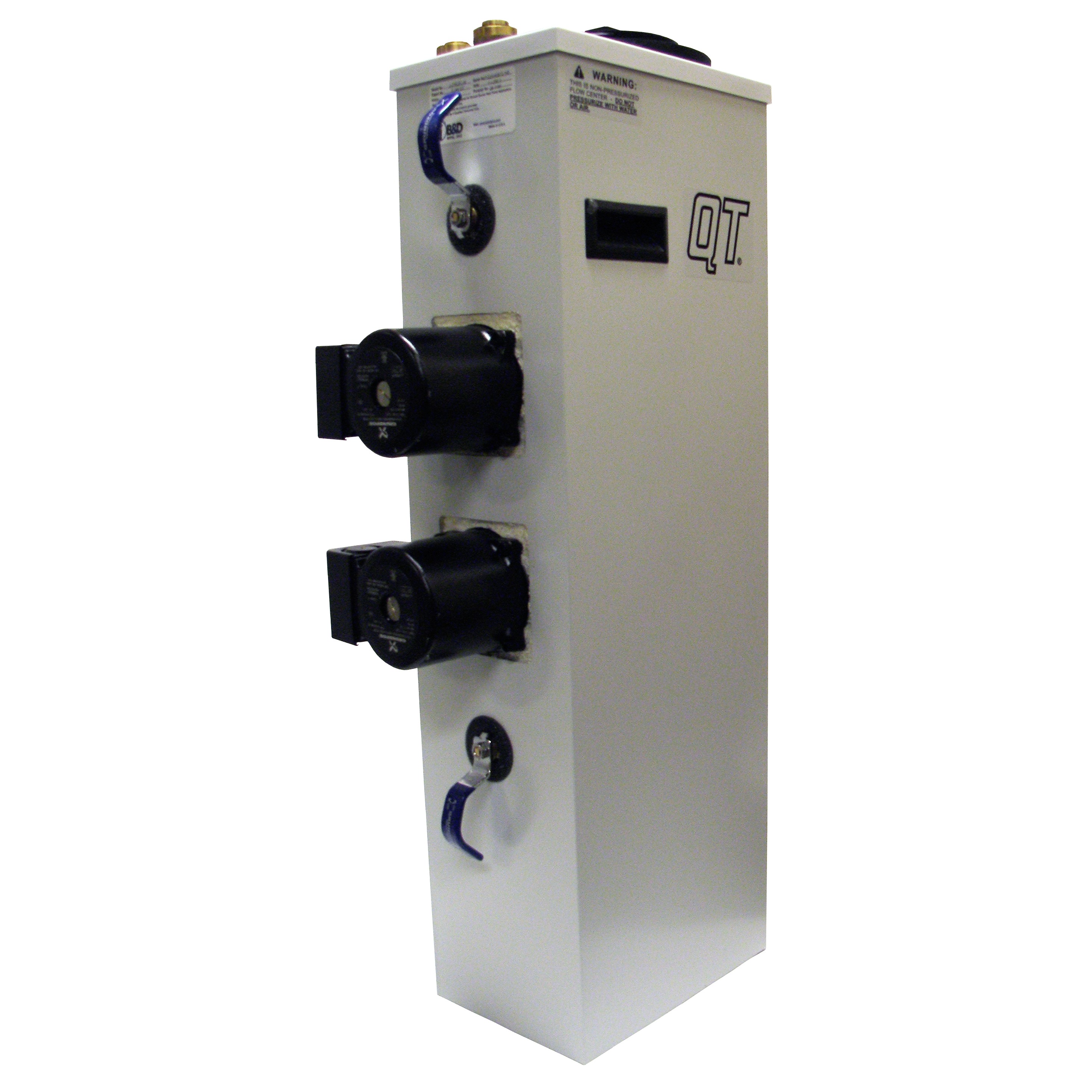 QT geothermal flow center by B & D Mfg., Inc., a high-performance unit designed for efficient loop circulation in geothermal HVAC systems, trusted by contractors and installers.