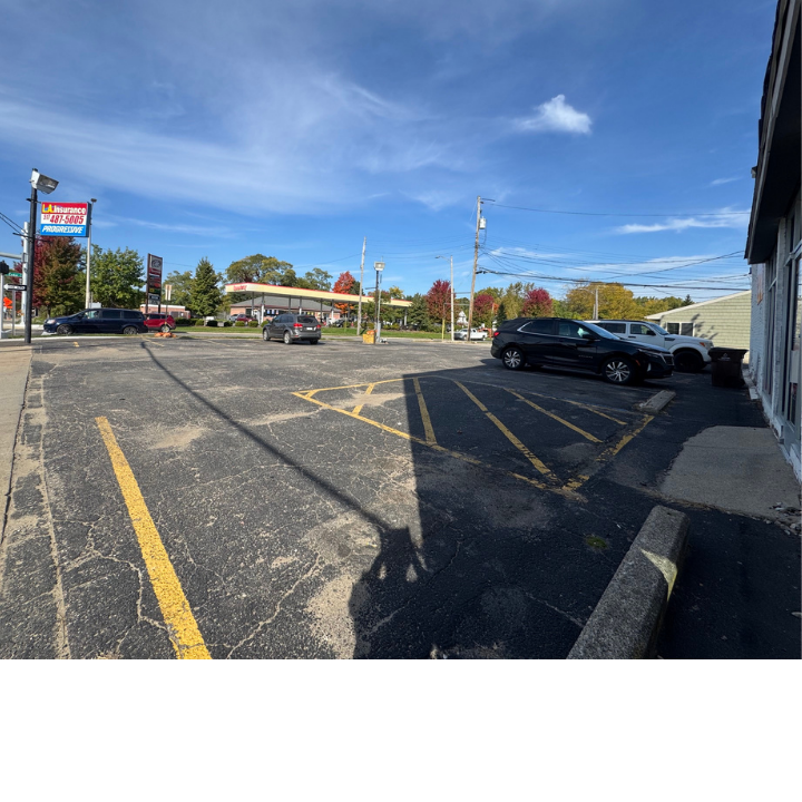 Parking lot of the L.A. Insurance Agency located at 503 East Cesar Chavez Ave. in MI