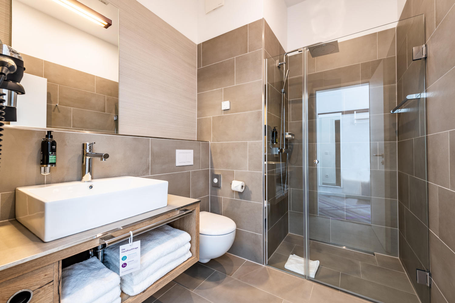 Premier Inn Wuppertal City Centre bathroom with shower