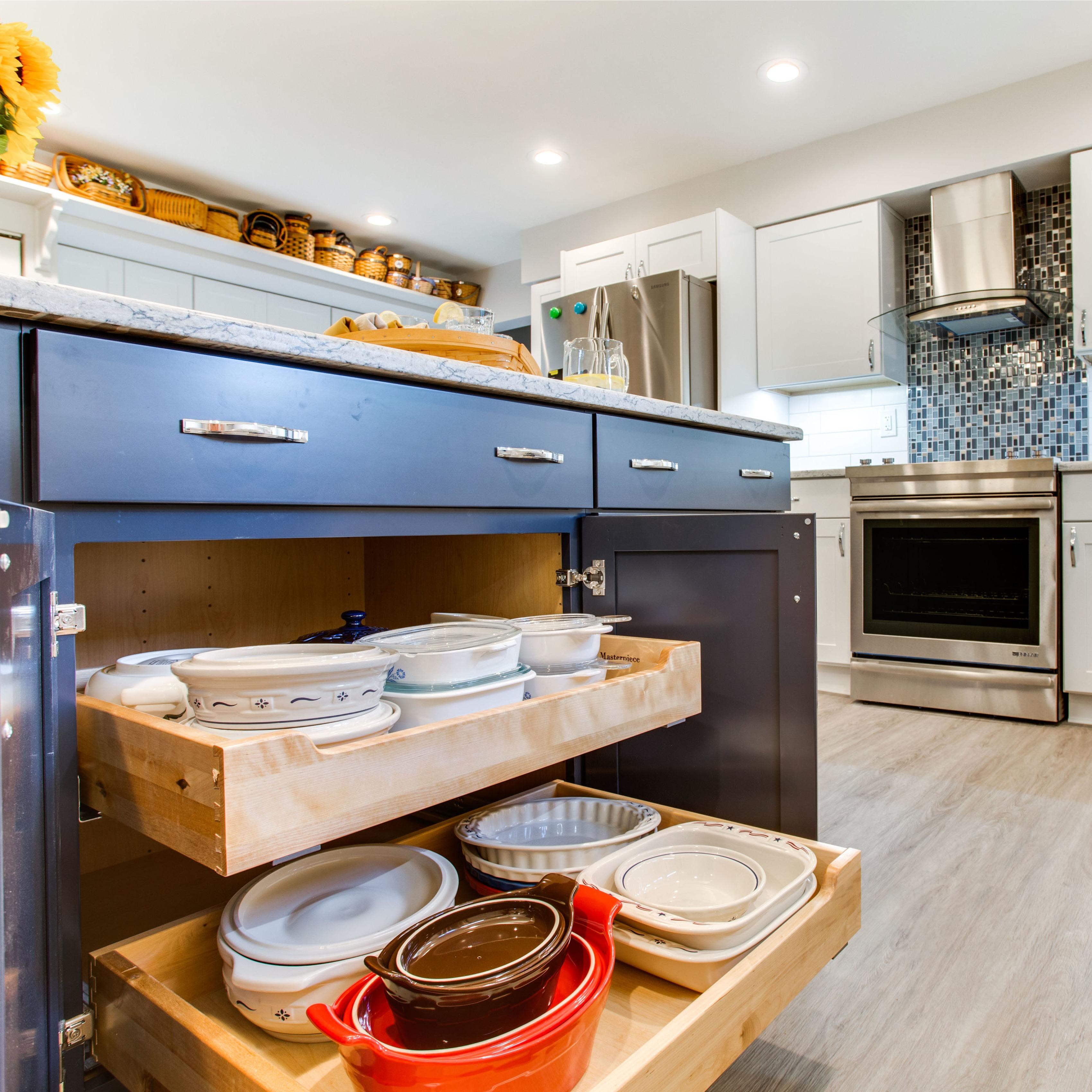 Kitchen cabinet accessories are an important part of every kitchen design.  Ask what cabinet accessories are options for your kitchen cabinets.