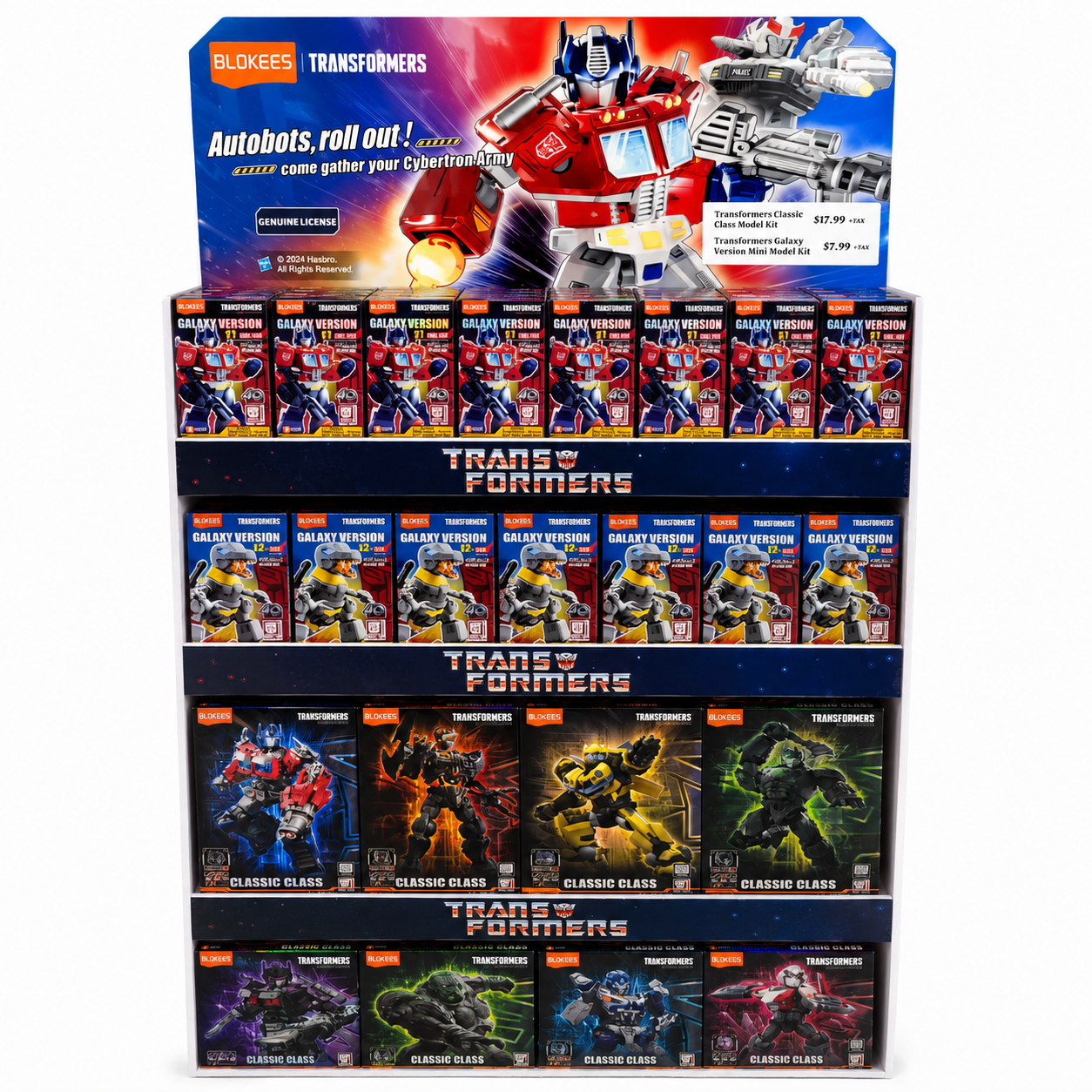 Transformers blind boxes and Blokees model kits are now available at our Del Amo location. Please co 