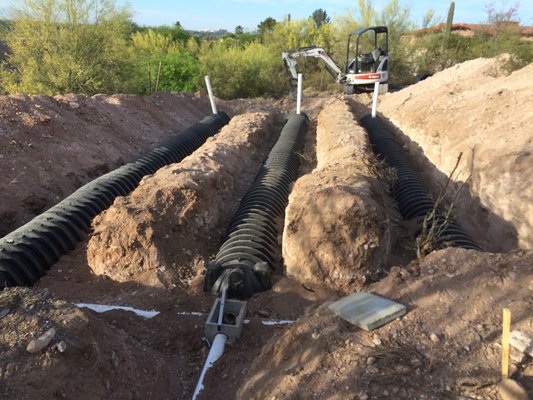 Top Gun Excavating and Landscaping Logo