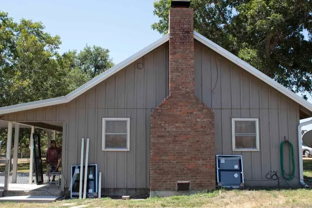 Replacement window installation done by Restoration Window Co., the dedicated window replacement division of Byars Construction in Victoria, Texas.