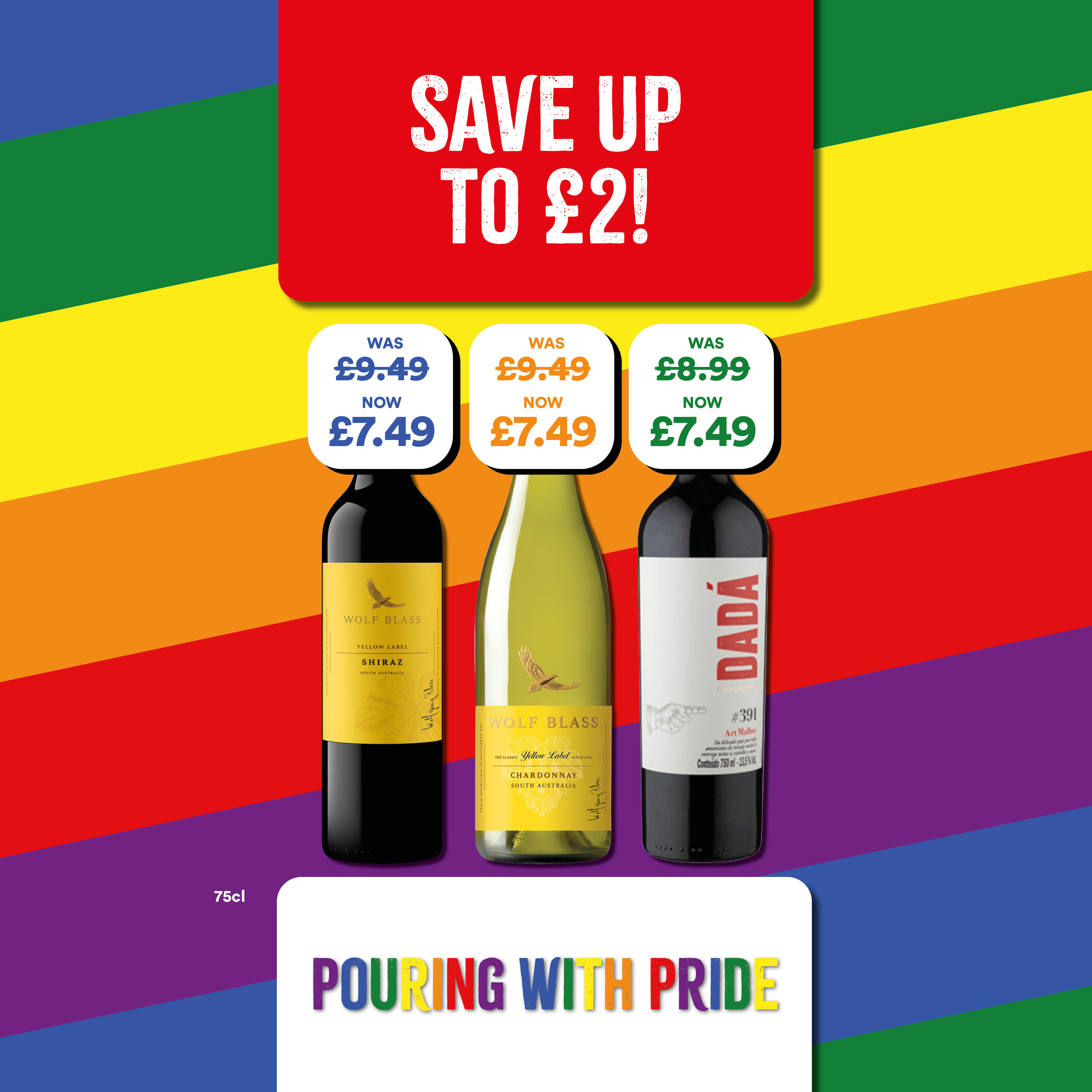 Save up to £2 on wold Class and Dada Wine. Bargain Booze Whitby 01947 820737