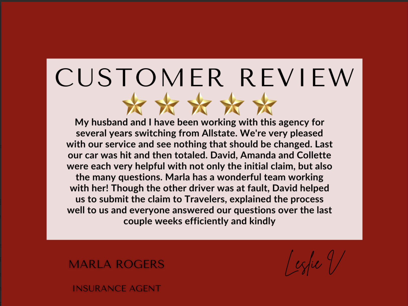 Thank you, Leslie, for your kind words! I'm so happy to hear that you and your husband have had a positive experience with our team.