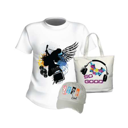 Grand Berlin Werbeagentur & Copyshop – Am Kottbusser Tor Bedruckte Merchandise-Artikel wie T-Shirt, Stofftasche und Cap für Promotion, Events und Markenauftritt.