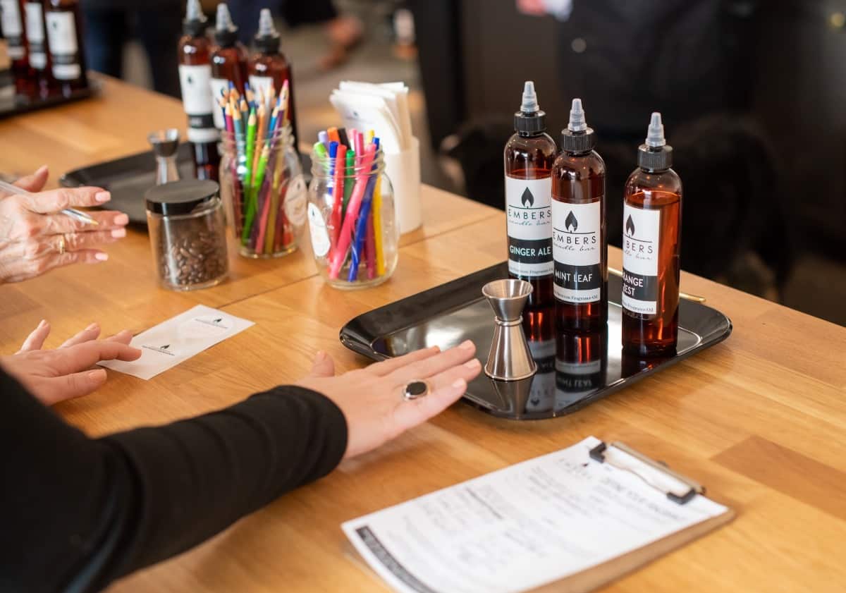 Creating custom hand-poured candles