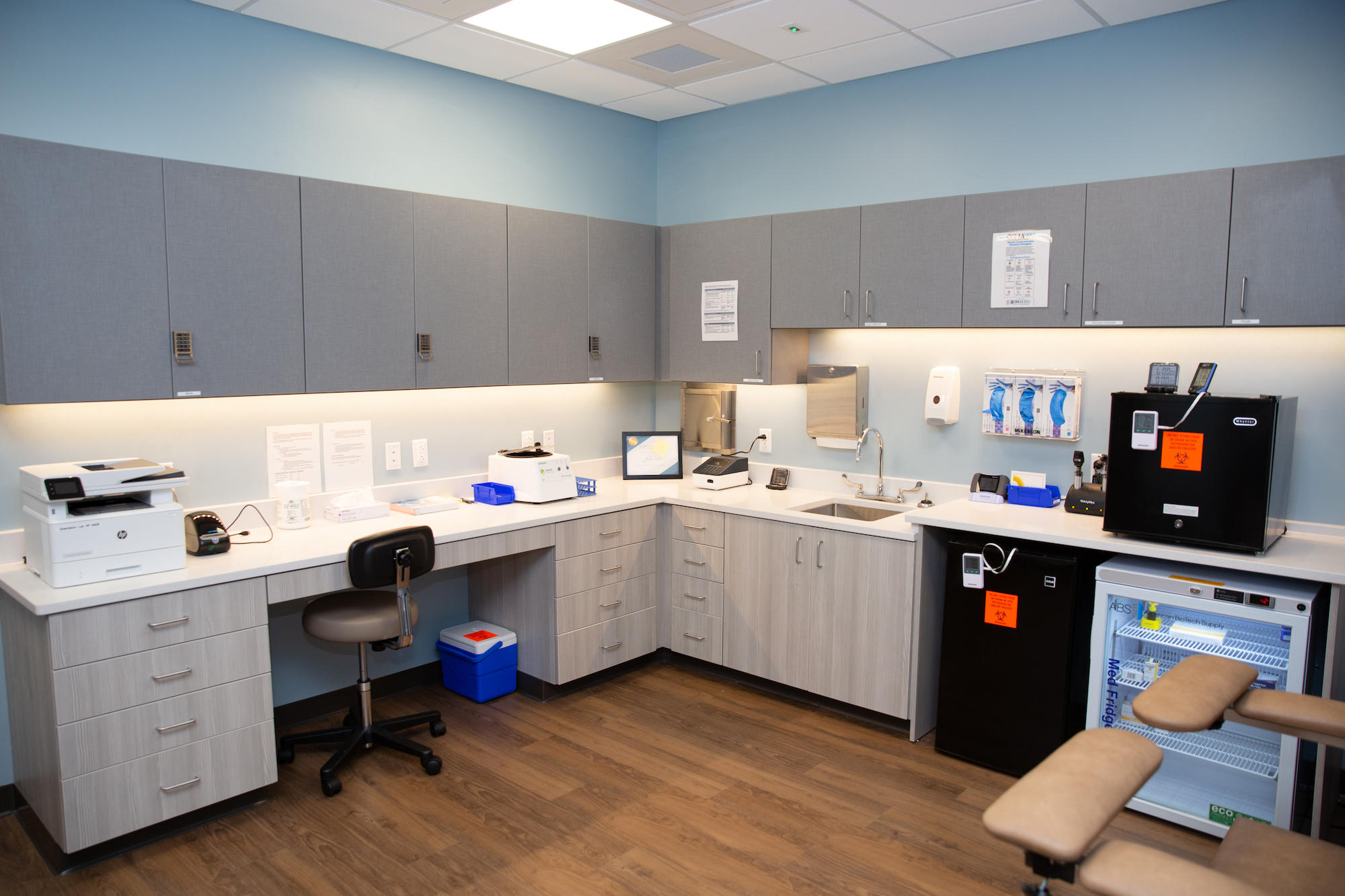 Inside the onsite lab room of a One Medical Seniors Office