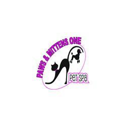 Paws and Mittens One Pet Spa Logo