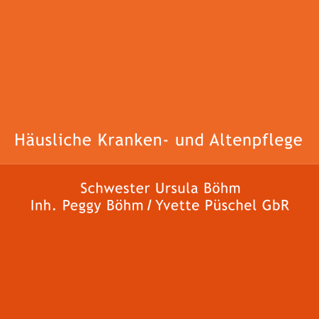 Logo Häusliche Kranken- und Altenpflege Schwester Ursula Böhm Inh. Peggy Böhm / Yvette Püschel GbR