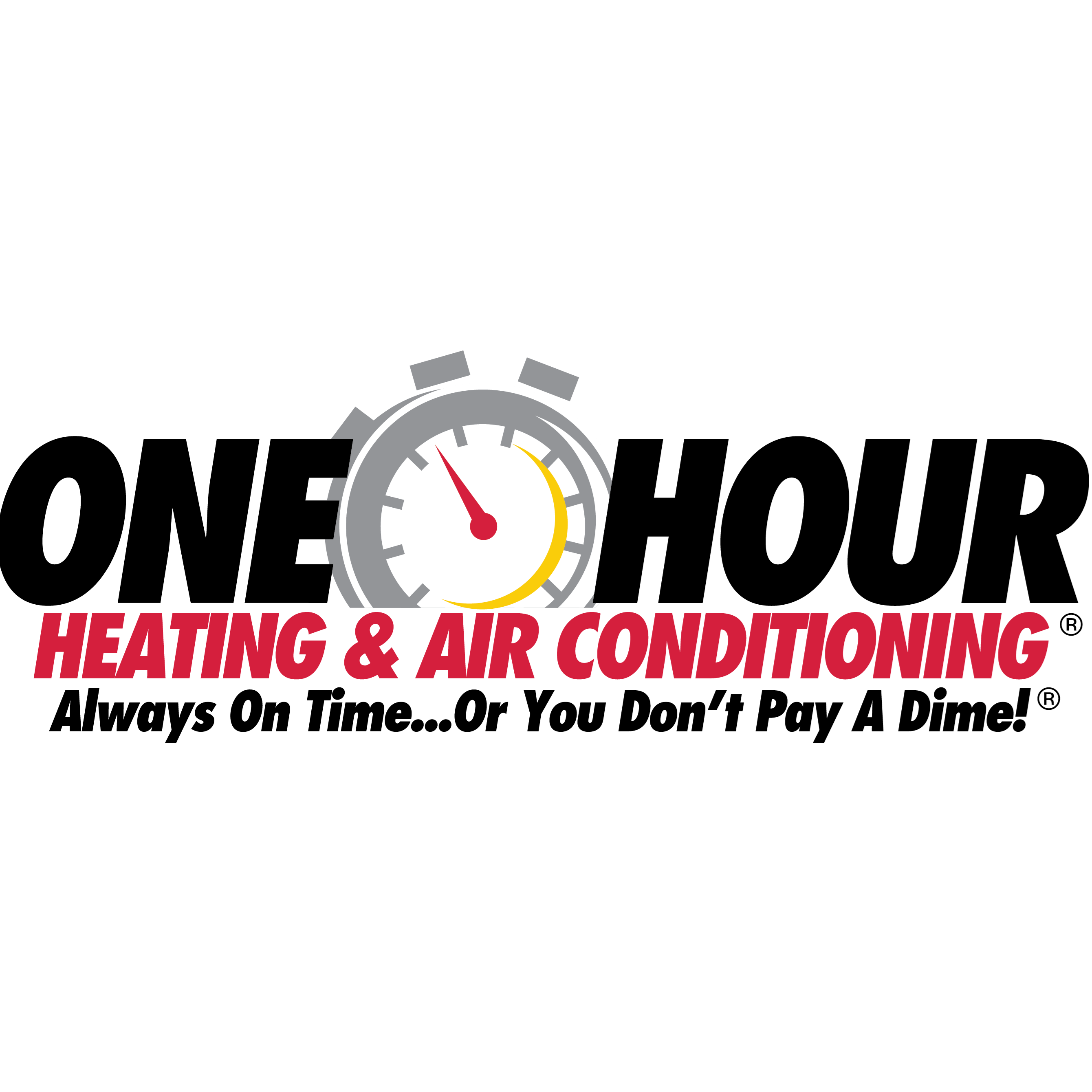 One Hour Heating &amp; Air Conditioning Logo