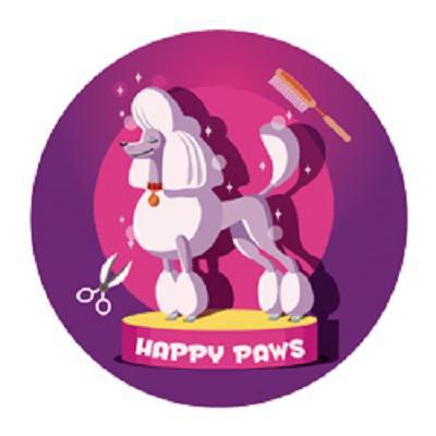 Happy Paws Grooming Salon Logo