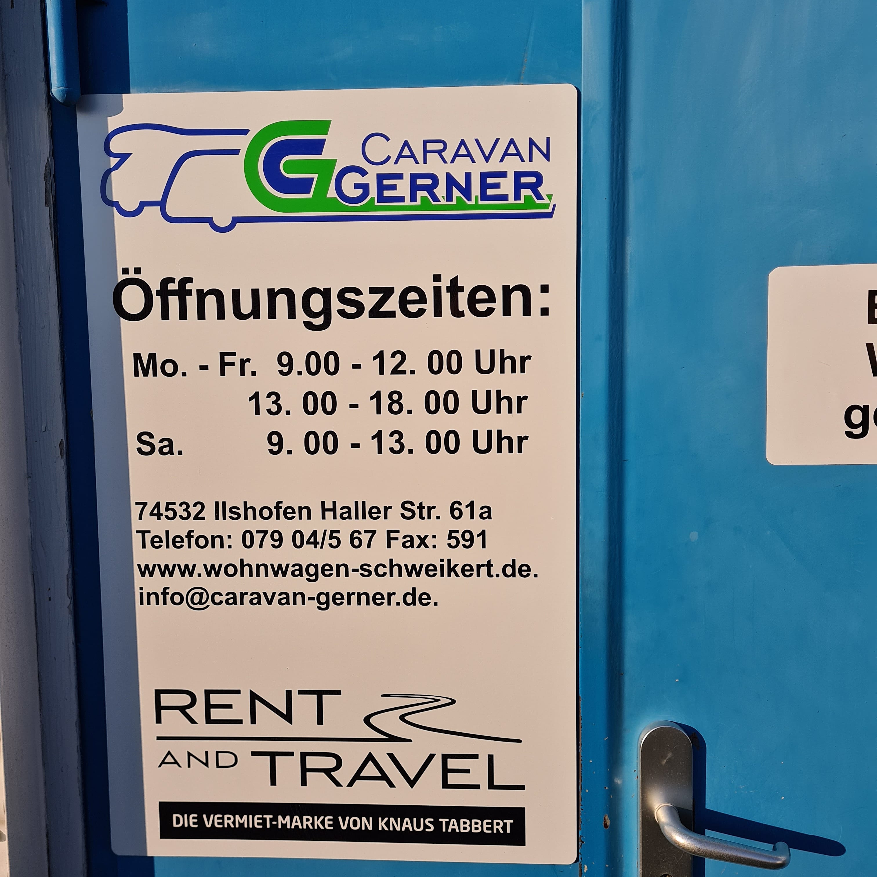 Caravan Gerner, Haller Str. 61 A in Ilshofen
