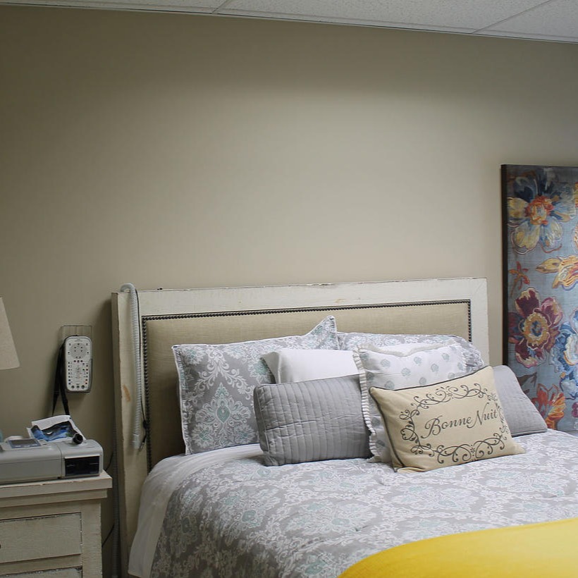 A sleep testing bedroom at The Sleep Apnea Girl The Sleep Apnea Girl Inc. Long Beach (562)420-7353
