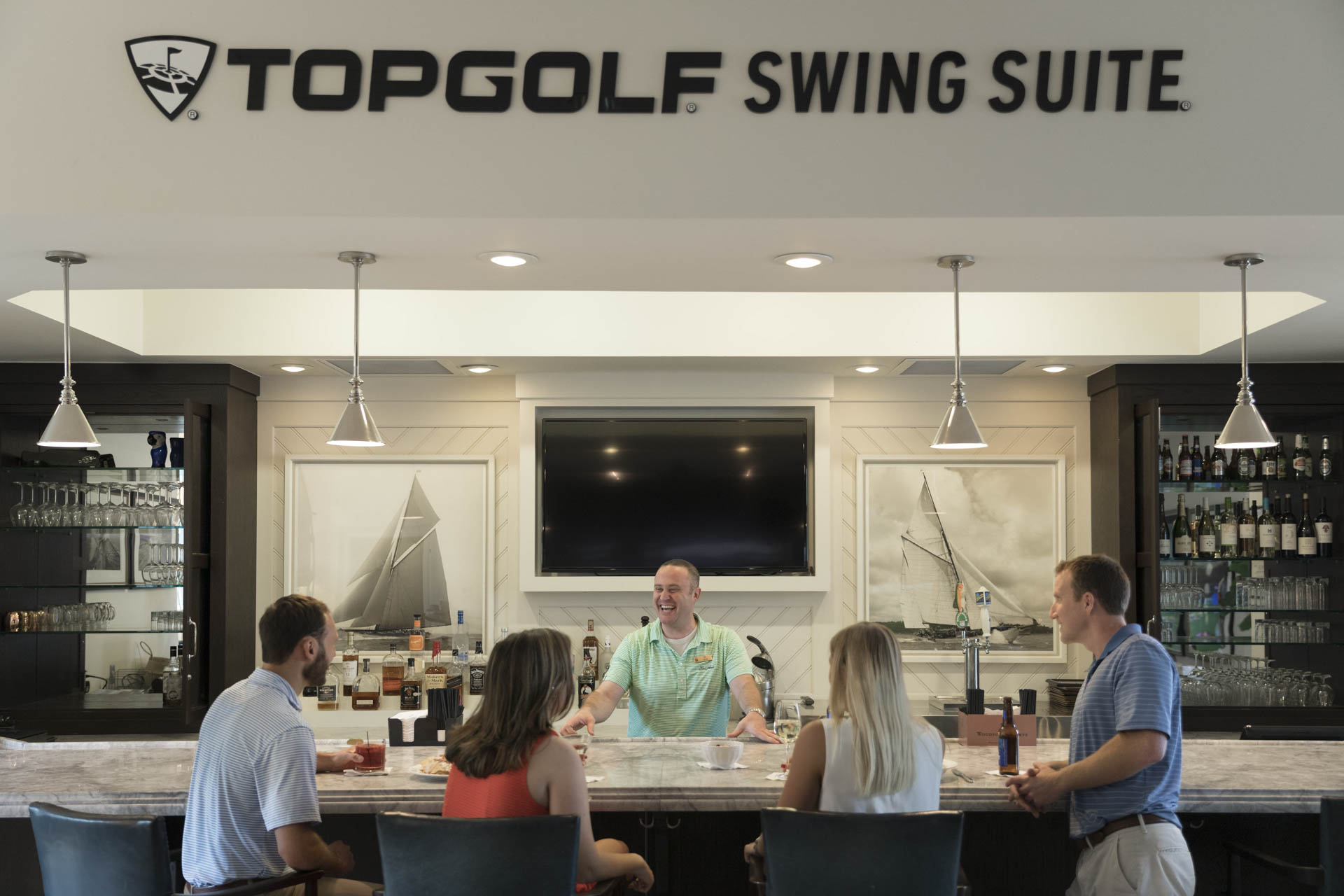 Bar at Topgolf Swing Suite