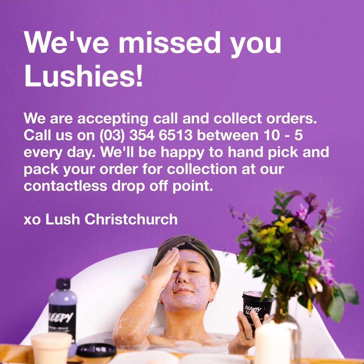 Images LUSH Cosmetics Christchurch