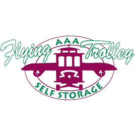 AAA Flying Trolley Self Storage Logo