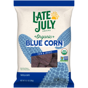 Late July Snacks, Thin and Crispy Organic Tortilla Chips, Blue Corn, 10.1-oz. Bag featured image