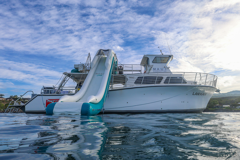 Maui Snorkeling Lani Kaii II with waterslide