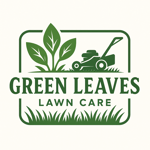 Green Leaves Lawn Care Logo