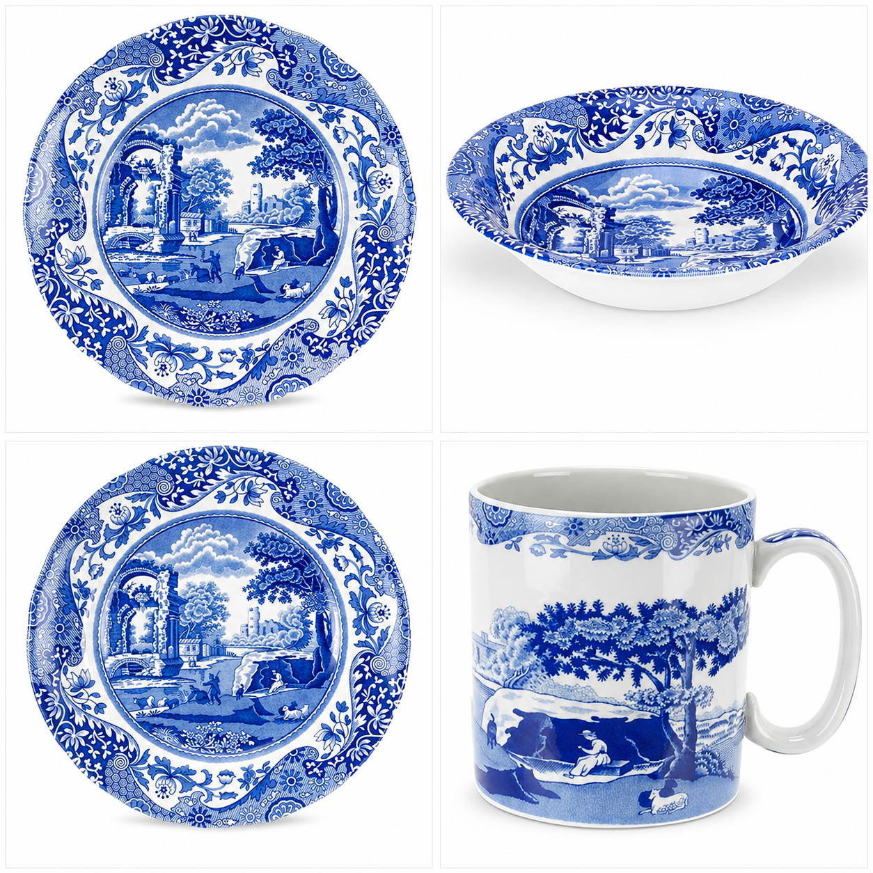 Celebrate timeless elegance with Spode Blue Italian dinnerware. Featuring a classic Italian countrys 