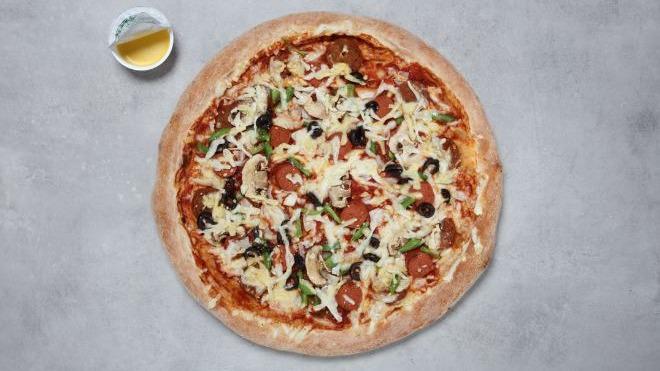 Papa Johns The Vegan Works Pizza Papa Johns Pizza Docklands 020 7537 7077