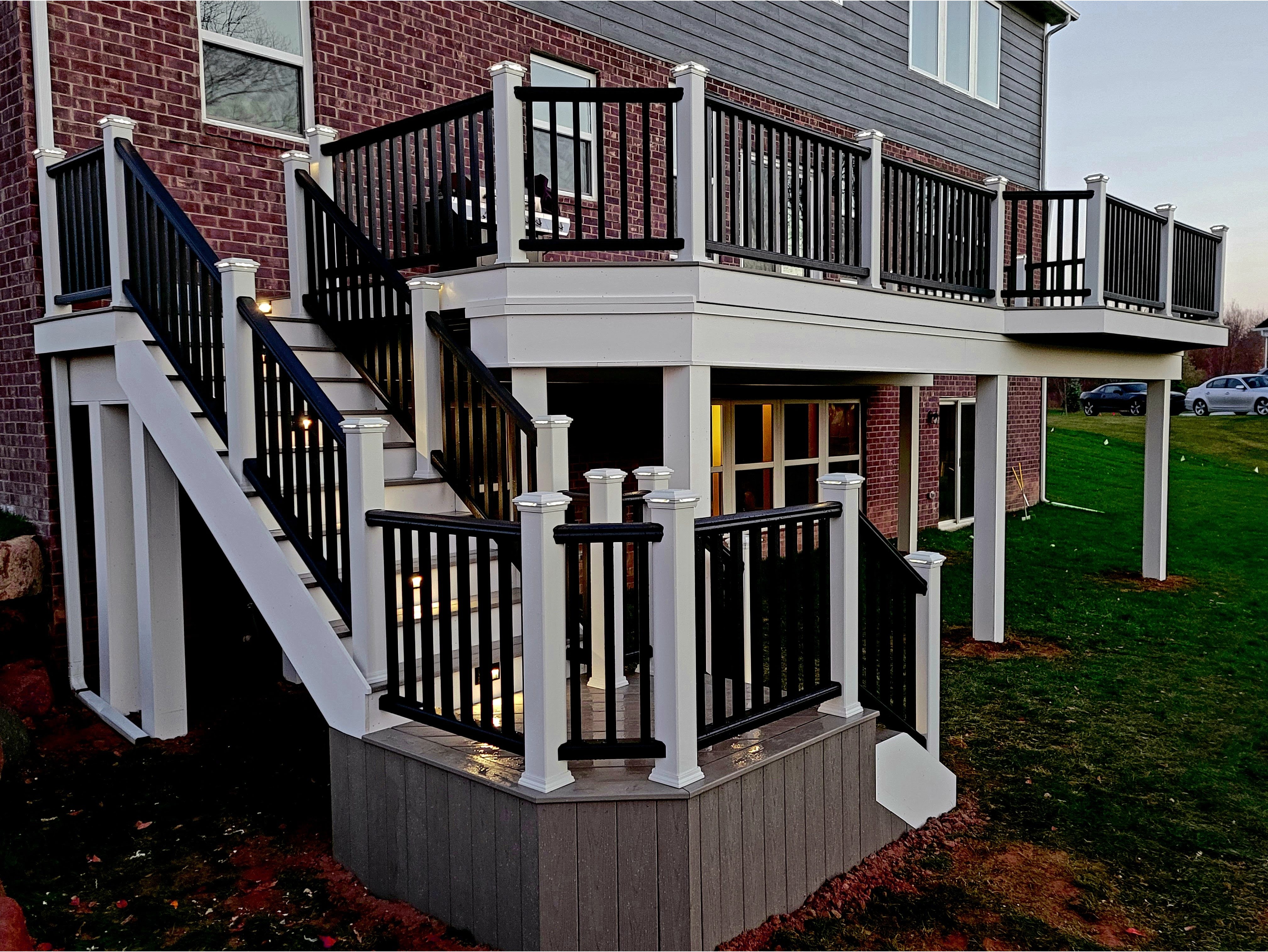 Multi Leveled Composite Deck Installation