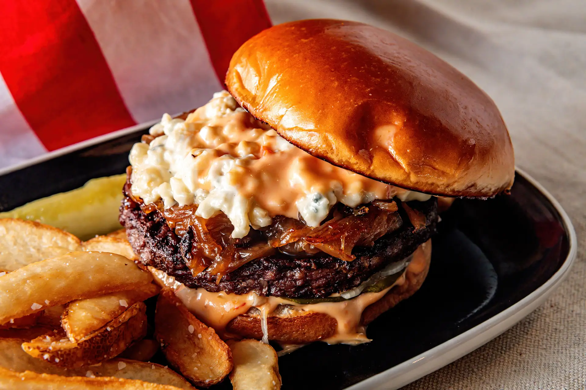 Red White & Bleu Burger* (AMERICA 250)