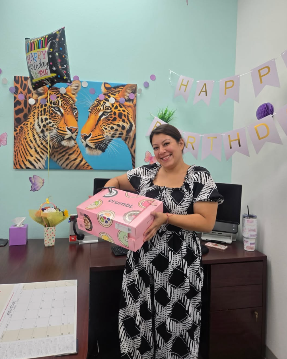 Happy Birthday, Jasmin! We’re so glad to have Jasmin as part of the team and hope she had an amazing day filled with celebration!
