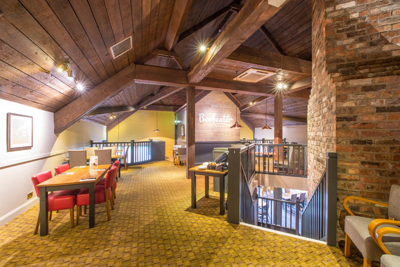 Beefeater restaurant interior Premier Inn Crewe West hotel Crewe 03337 774633