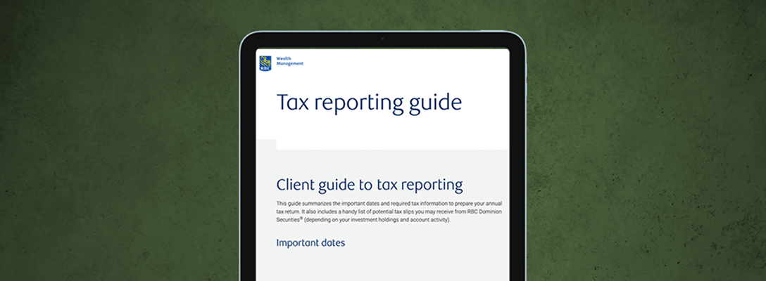 Tax reporting guide.