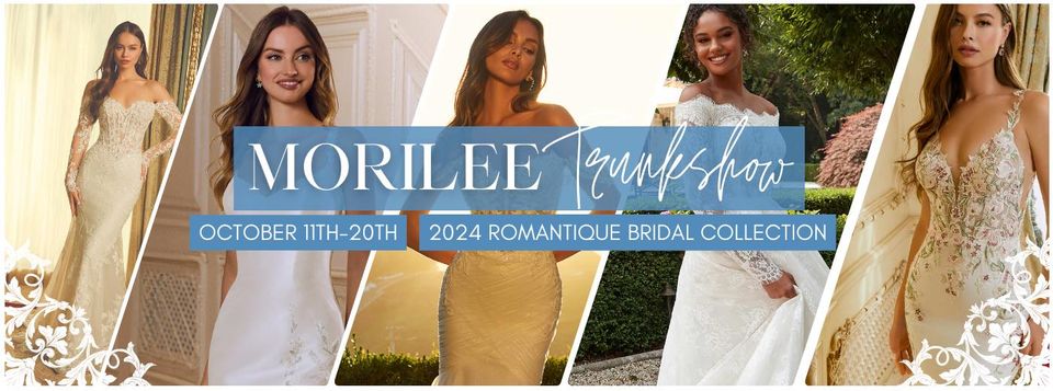 We’re thrilled to offer a special promotion: enjoy 10% off the purchase of a stunning Morilee wedding gown! Plus, while supplies last, you’ll receive exclusive designer swag gifts with your purchase. Don’t miss out on this fantastic opportunity!