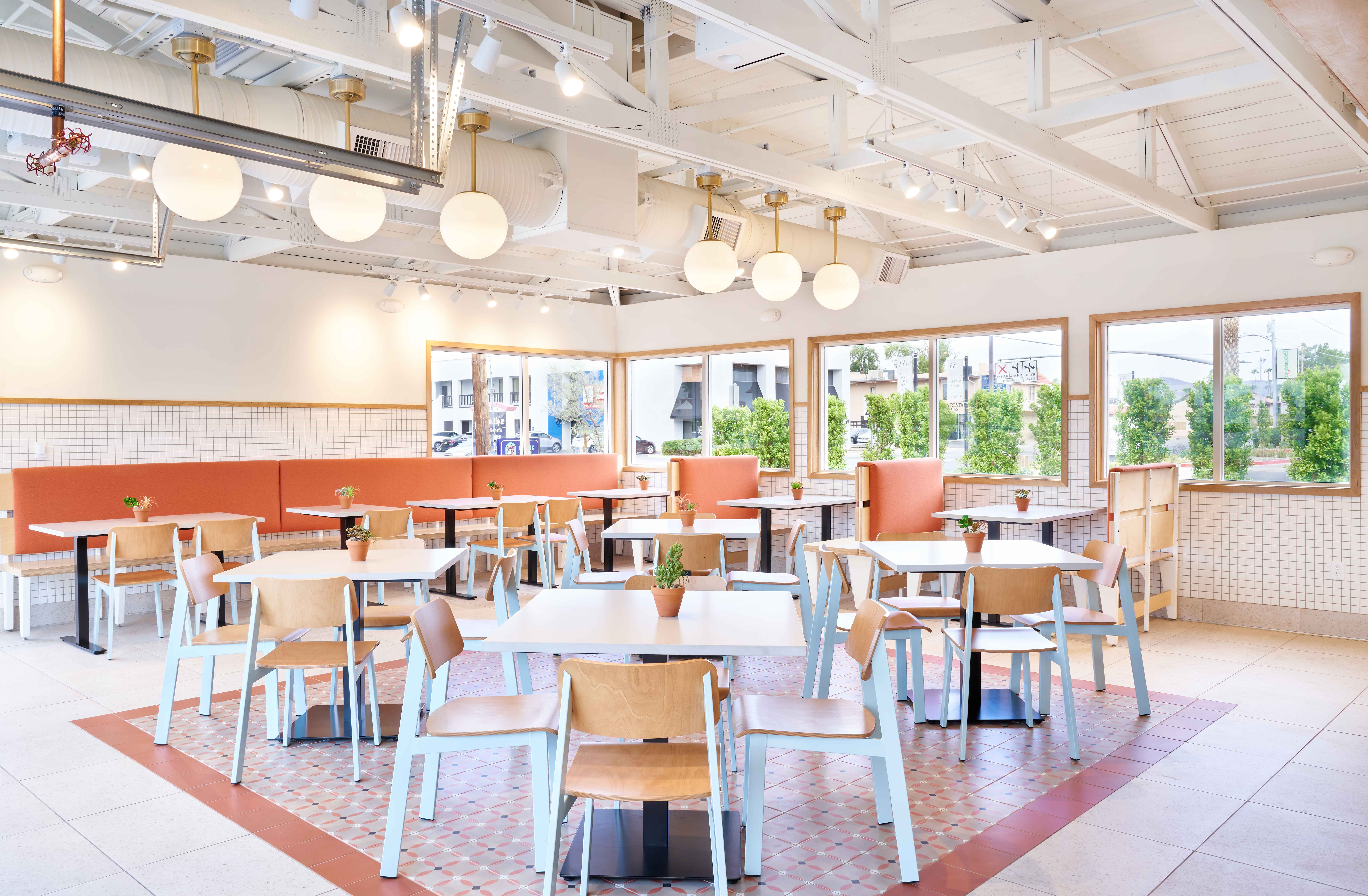 Another view of Birdcall 7th & Glendale interior, showing the various seating options.