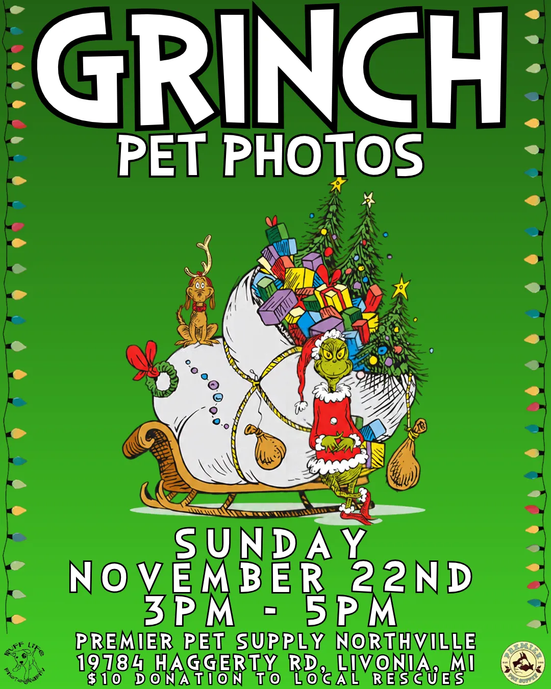 Image of Local Pet Event GRINCH PHOTOS W/ RUFF LIFE PHOTOGRAPHY | NORTHVILLE Nearby